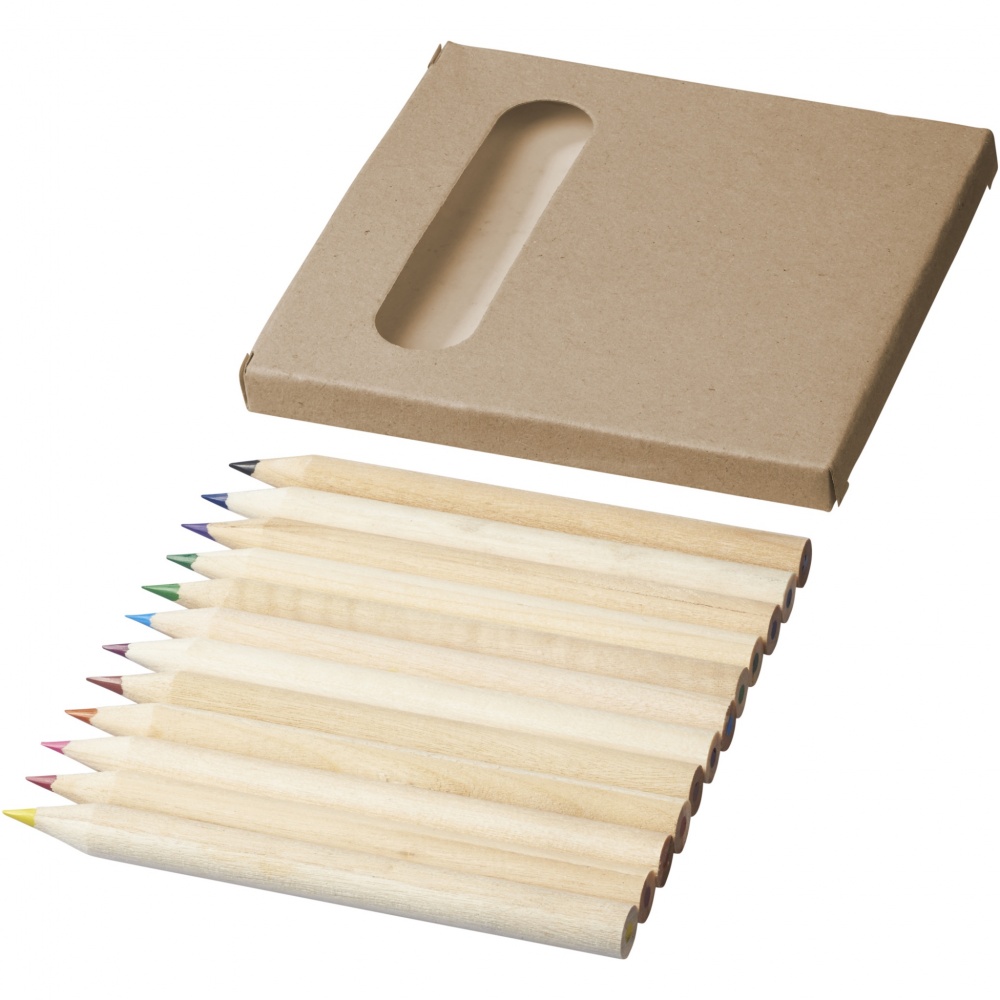 Logo trade promotional merchandise photo of: Artemaa 12-piece pencil colouring set