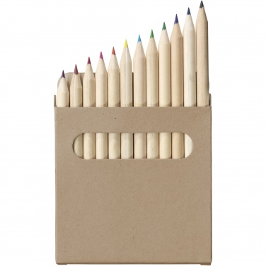 Logo trade business gift photo of: Artemaa 12-piece pencil colouring set