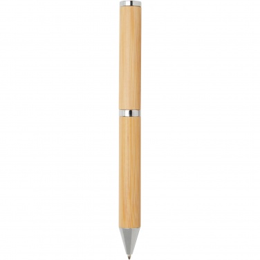 Logotrade corporate gift picture of: Apolys bamboo ballpoint and rollerball pen gift set 
