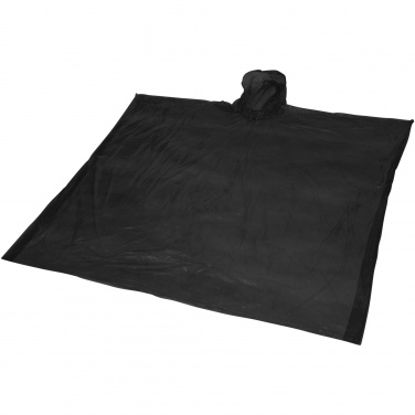 Logo trade promotional merchandise photo of: Mayan recycled plastic disposable rain poncho with storage pouch