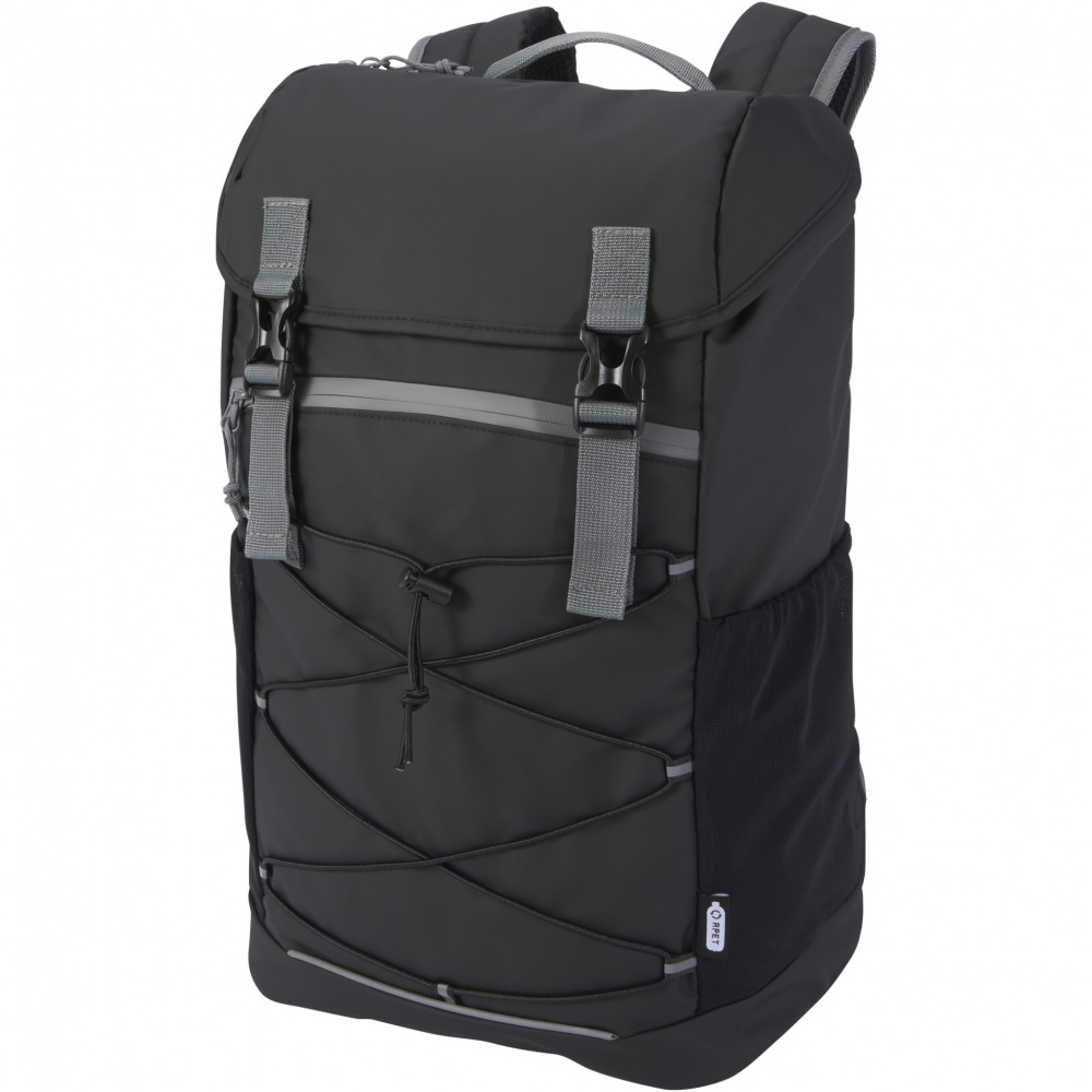 Logo trade corporate gifts image of: Aqua 15.6" GRS recycled water resistant laptop backpack 23L