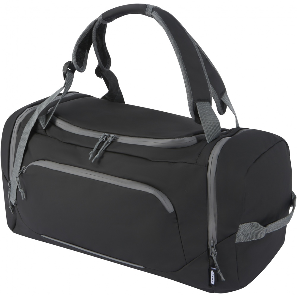 Logotrade corporate gift image of: Aqua GRS recycled water resistant duffel backpack 35L