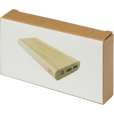 Logotrade business gift image of: Tulda 10.000 mAh bamboo power bank