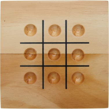 Logo trade promotional merchandise image of: Strobus wooden tic-tac-toe game