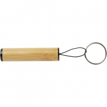Logo trade corporate gifts image of: Cane bamboo key ring with light