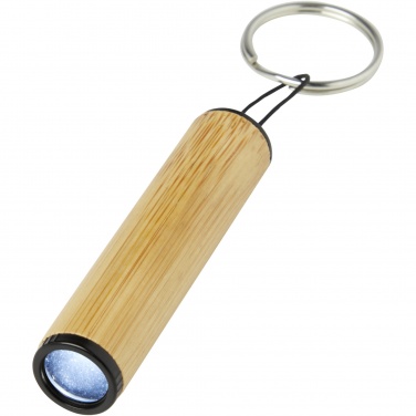 Logotrade promotional giveaway image of: Cane bamboo key ring with light