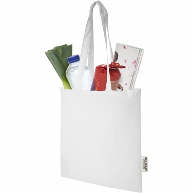 Logotrade corporate gift image of: Madras 140 g/m2 GRS recycled cotton tote bag 7L