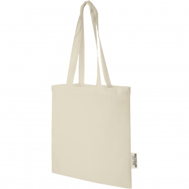 Logotrade advertising product image of: Madras 140 g/m2 GRS recycled cotton tote bag 7L