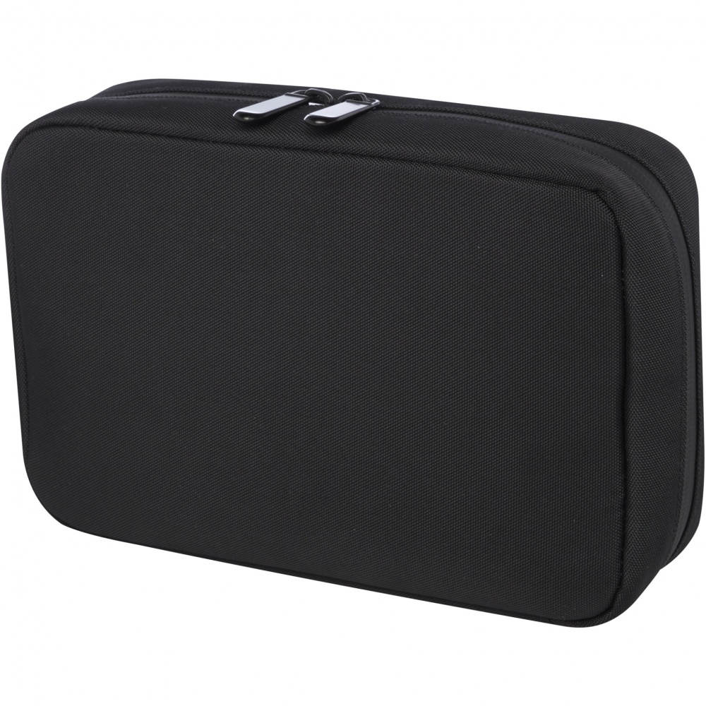 Logo trade promotional giveaways picture of: Rise GRS recycled organiser pouch  