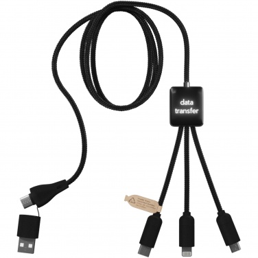 Logotrade advertising product image of: SCX.design C45 5-in-1 rPET charging cable with data transfer