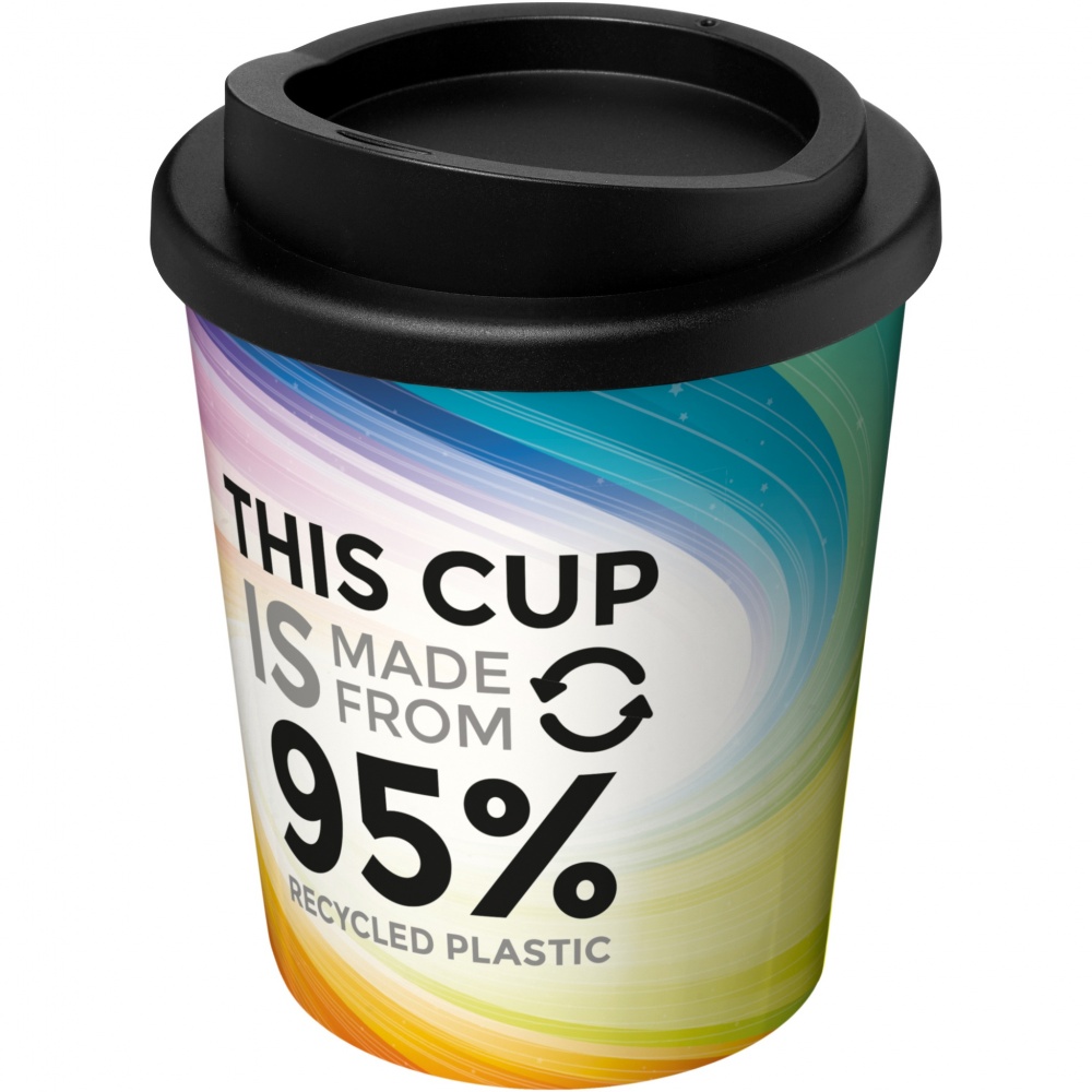 Logo trade promotional merchandise photo of: Brite-Americano® Espresso Recycled 250 ml insulated tumbler