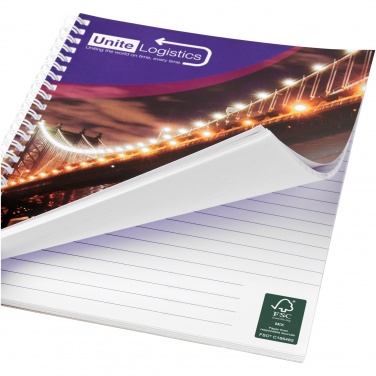Logotrade promotional merchandise picture of: Desk-Mate® A4 spiral notebook with printed back cover
