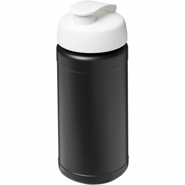 Logo trade promotional gifts picture of: Baseline 500 ml recycled sport bottle with flip lid