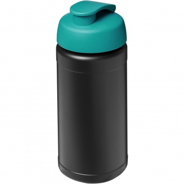 Logotrade advertising product picture of: Baseline 500 ml recycled sport bottle with flip lid