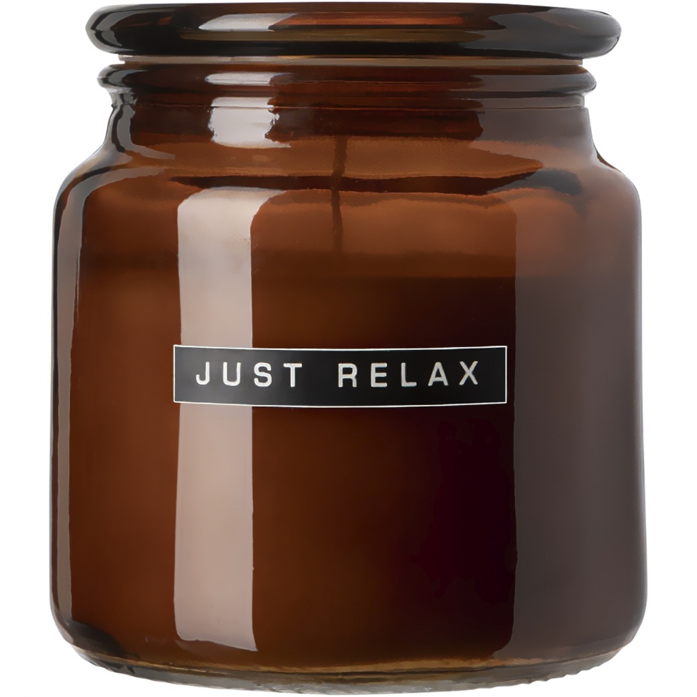 Logotrade promotional giveaways photo of: Wellmark Let's Get Cozy 650 g scented candle - cedar wood fragrance