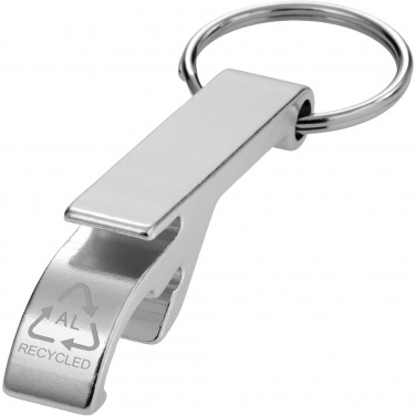 Logotrade promotional merchandise photo of: Tao RCS recycled aluminium bottle and can opener with keychain 