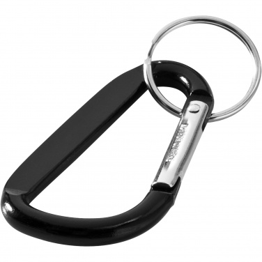 Logo trade promotional gifts picture of: Timor RCS recycled aluminium carabiner keychain
