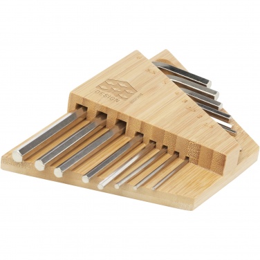 Logotrade promotional products photo of: Allen bamboo hex key tool set