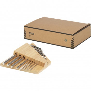 Logo trade advertising products image of: Allen bamboo hex key tool set