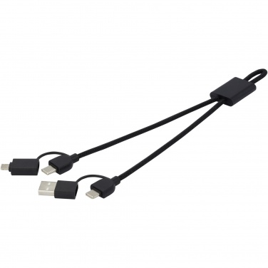 Logotrade promotional merchandise picture of: Connect 6-in-1 RCS recycled aluminium 45W quick charge & data transfer cable