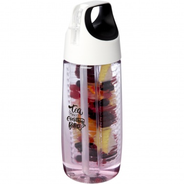 Logo trade corporate gift photo of: HydroFruit 700 ml recycled plastic sport bottle with flip lid and infuser