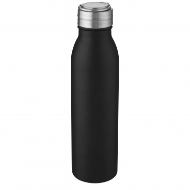 Logo trade promotional products image of: Harper 700 ml RCS certified stainless steel water bottle with metal loop