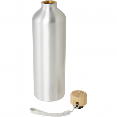 Logo trade promotional products image of: Malpeza 1000 ml RCS certified recycled aluminium water bottle