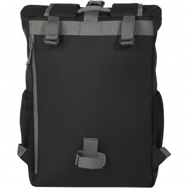 Logo trade business gift photo of: Aqua 15" GRS recycled water resistant roll-top bike bag 20L