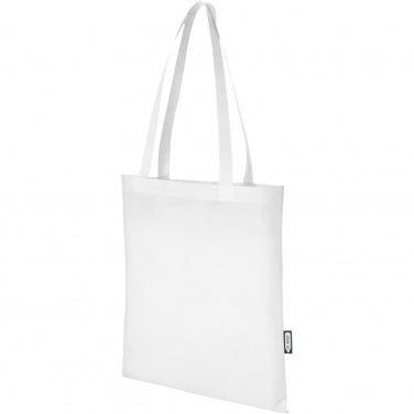 Logo trade business gifts image of: Zeus GRS recycled non-woven convention tote bag 6L