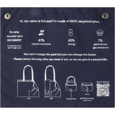Logotrade promotional gift picture of: Kai GRS recycled circular tote bag