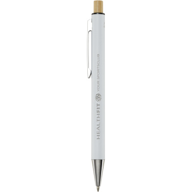 Logo trade advertising product photo of: Cyrus recycled aluminium ballpoint pen (black ink)
