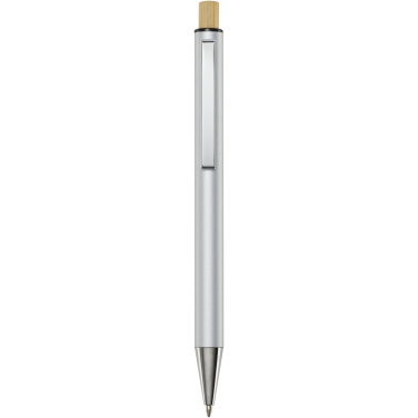 Logo trade promotional merchandise image of: Cyrus recycled aluminium ballpoint pen (black ink)