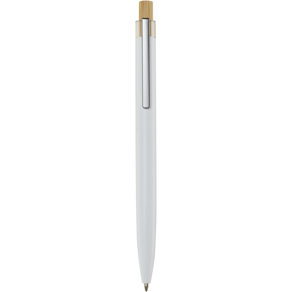 Logo trade promotional products picture of: Nooshin recycled aluminium ballpoint pen  (blue ink)