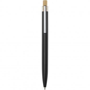 Logo trade promotional merchandise image of: Nooshin recycled aluminium ballpoint pen  (blue ink)