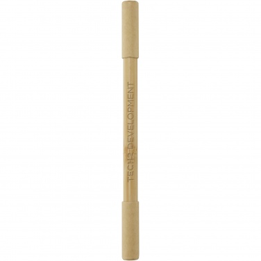 Logo trade promotional item photo of: Samambu bamboo duo pen