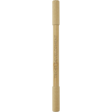 Logo trade promotional product photo of: Samambu bamboo duo pen
