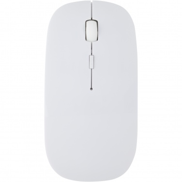 Logo trade promotional giveaway photo of: Menlo RCS recycled plastic wireless mouse 