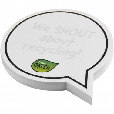 Logotrade business gifts photo of: Sticky-Mate® speech bubble-shaped recycled sticky notes