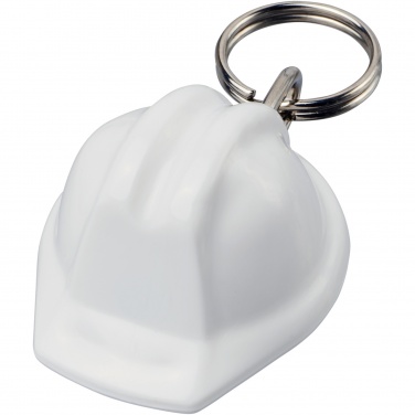 Logo trade advertising product photo of: Kolt hard hat-shaped recycled keychain