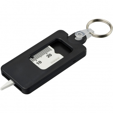 Logotrade advertising product image of: Kym recycled tyre tread check keychain