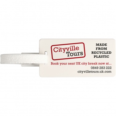 Logo trade promotional items image of: River recycled window luggage tag