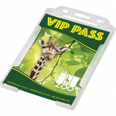Logo trade advertising products picture of: Pierre recycled plastic card holder 