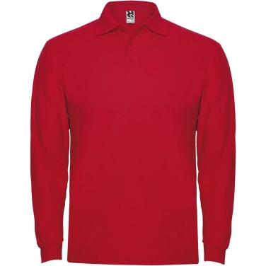Logo trade promotional gifts picture of: Estrella long sleeve men's polo