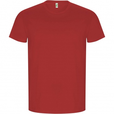 Logo trade advertising products image of: Golden short sleeve men's t-shirt