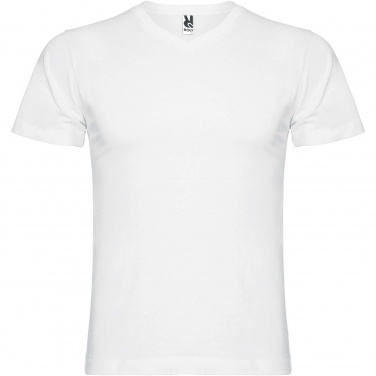 Logo trade promotional giveaway photo of: Samoyedo short sleeve men's v-neck t-shirt