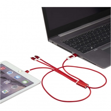 Logotrade promotional items photo of: Versatile 5-1 recycled aluminium charging cable