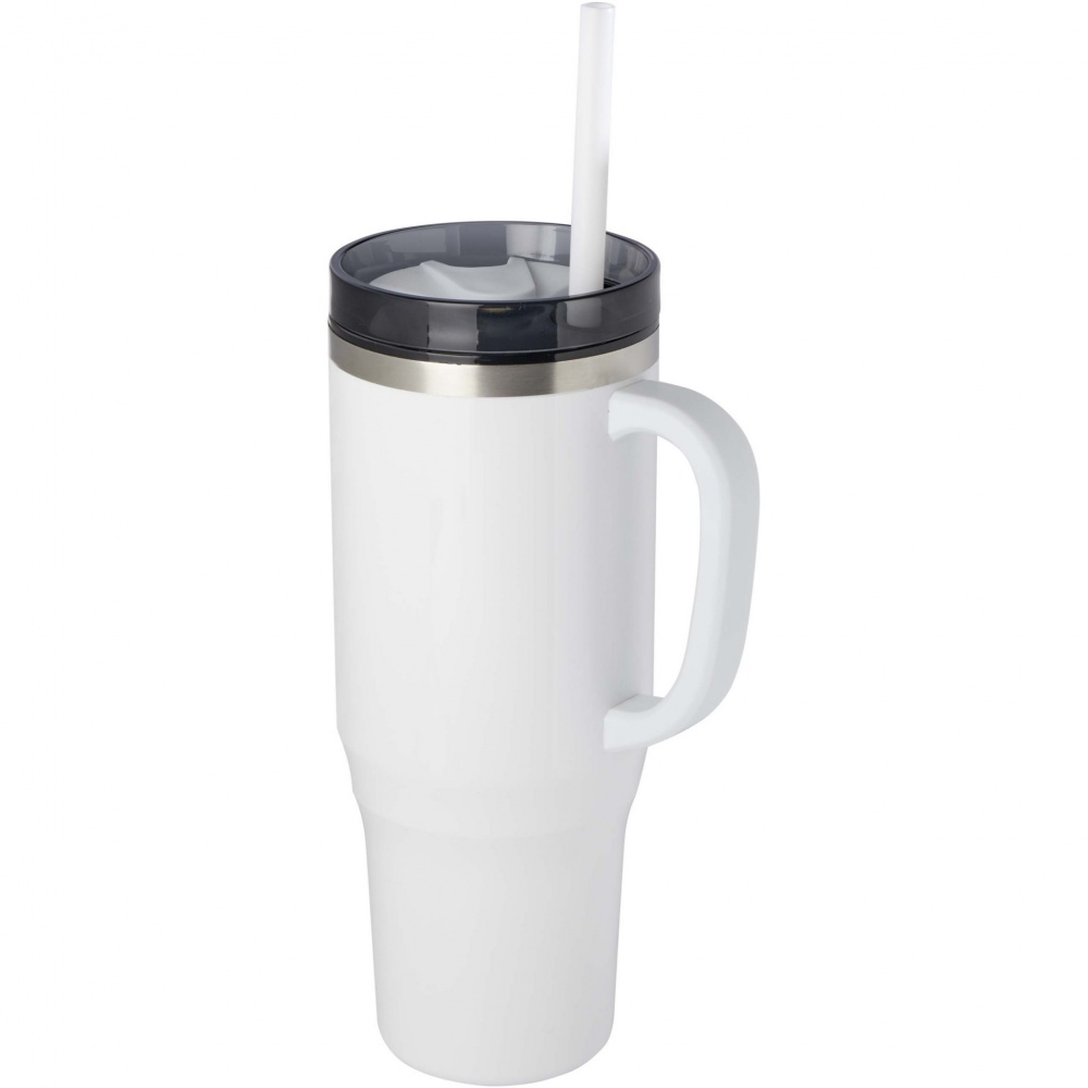 Logotrade promotional merchandise picture of: Melbourne 1200 ml RCS certified insulated tumbler with straw