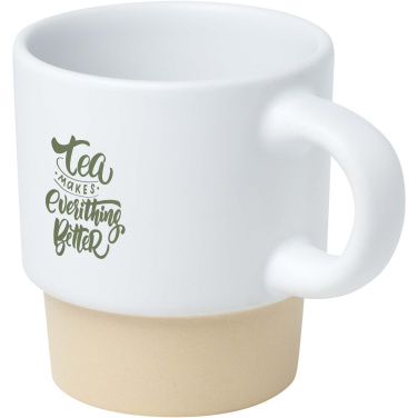 Logo trade advertising product photo of: Olympia 130 ml stackable expresso cup with clay bottom