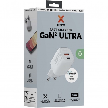 Logotrade promotional items photo of: Xtorm XEC035 GaN² Ultra 35W wall charger