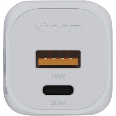 Logo trade promotional item photo of: Xtorm XEC020 GaN² Ultra 20W wall charger